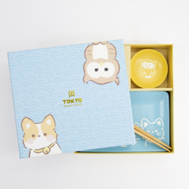 Tokyo Design Kawaii Sushiset voor twee - Owl - Shiba