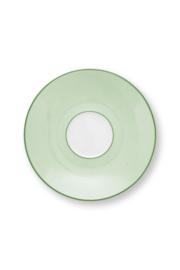 Pip Studio Lily & Lotus Light Green set van twee espressokopjes - 120ml