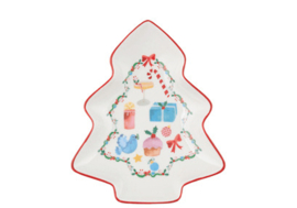 Maxwell en Williams Christmasville Schaaltje Kerstboom 13 x 16cm