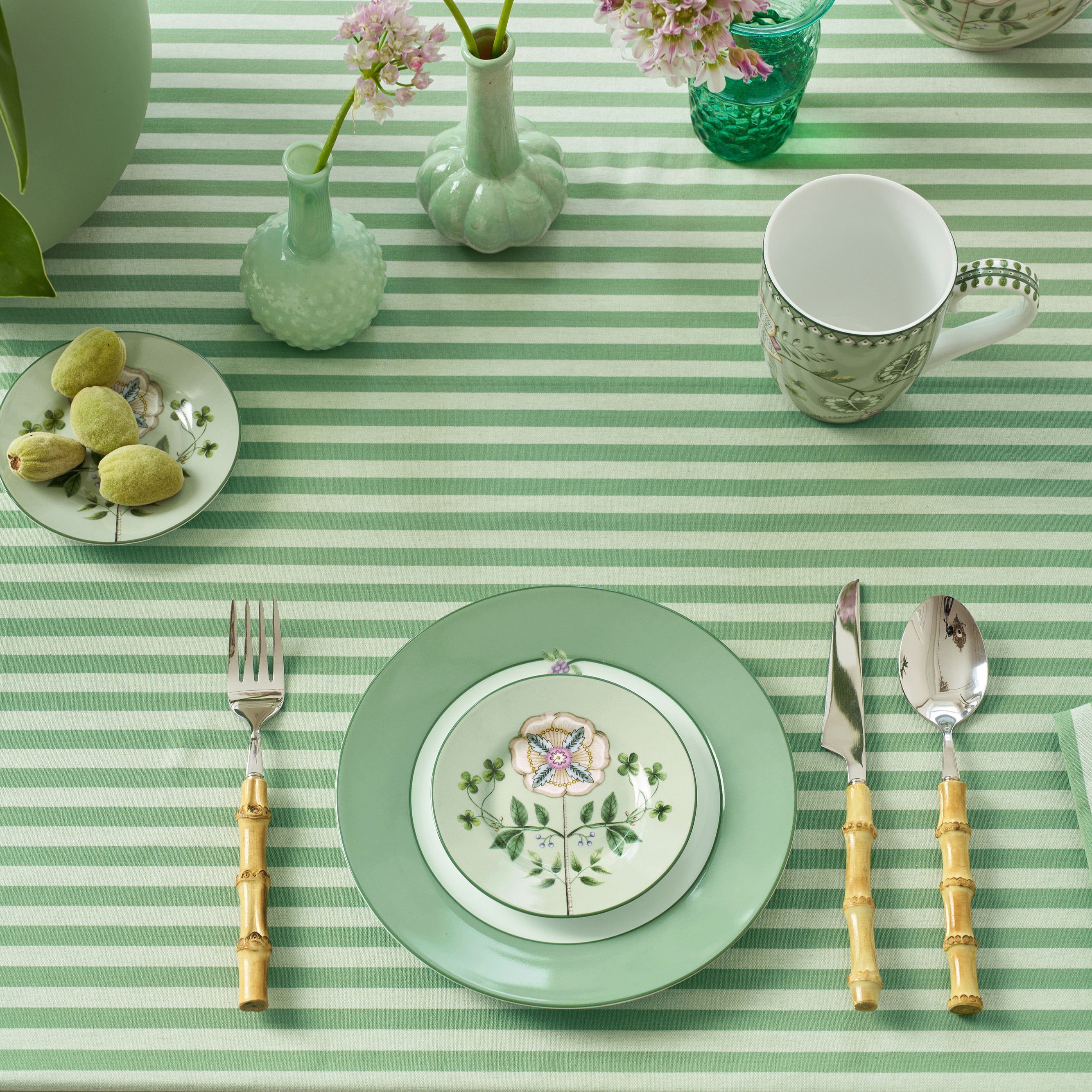 Pip Studio Lily & Lotus Set van vier - Petit Four bord - ⌀12cm