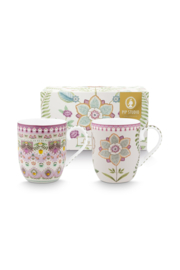 Pip Studio Lily & Lotus mok set/2 - 145ml