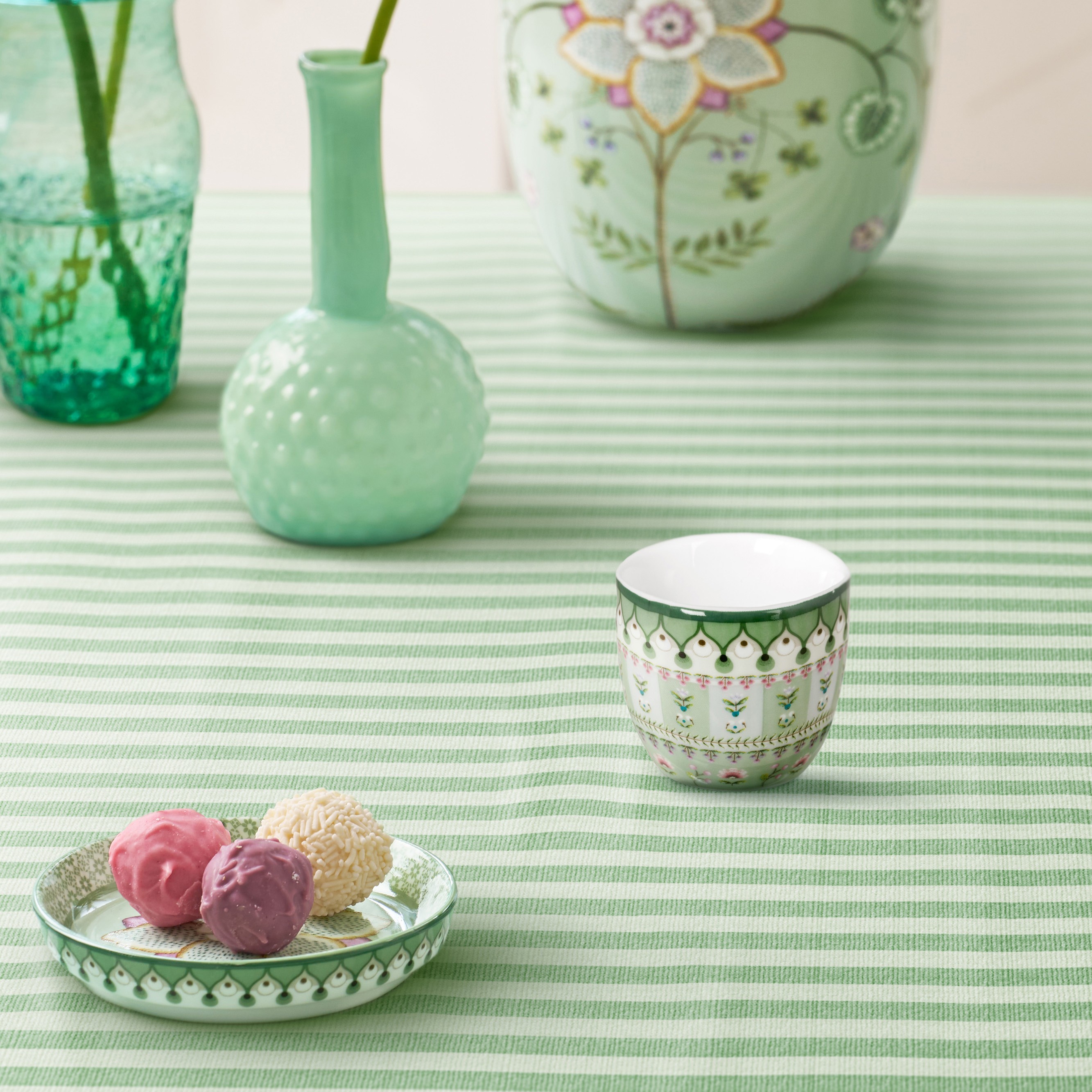 Pip Studio Lily & Lotus Green Eierdoppen - Set van 4