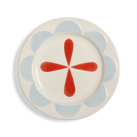 &K Amsterdam Folk Gebaksbordjes set van vier - ⌀17.5cm