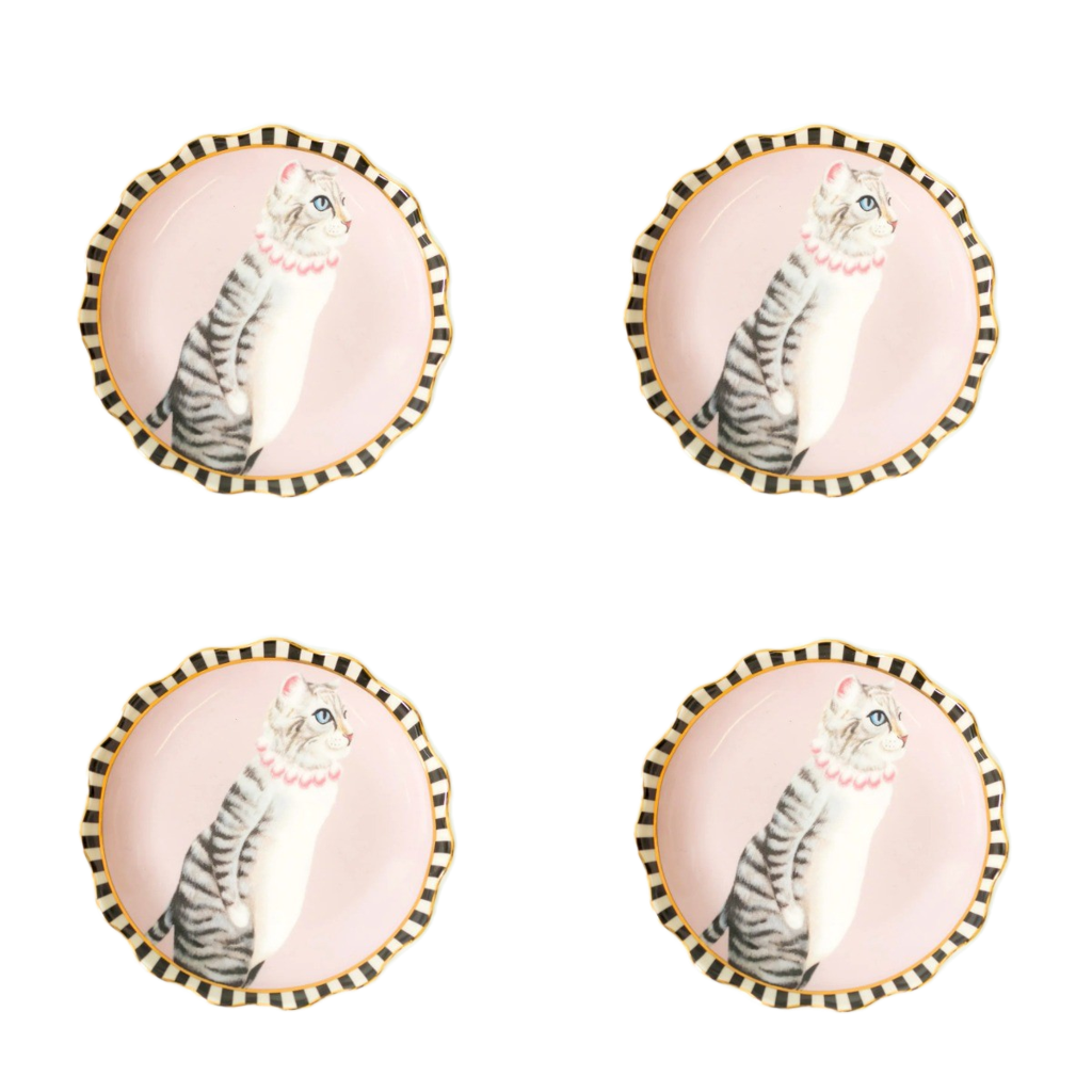 Yvonne Ellen London Petit Four Bordjes - Kat - Ø10 cm