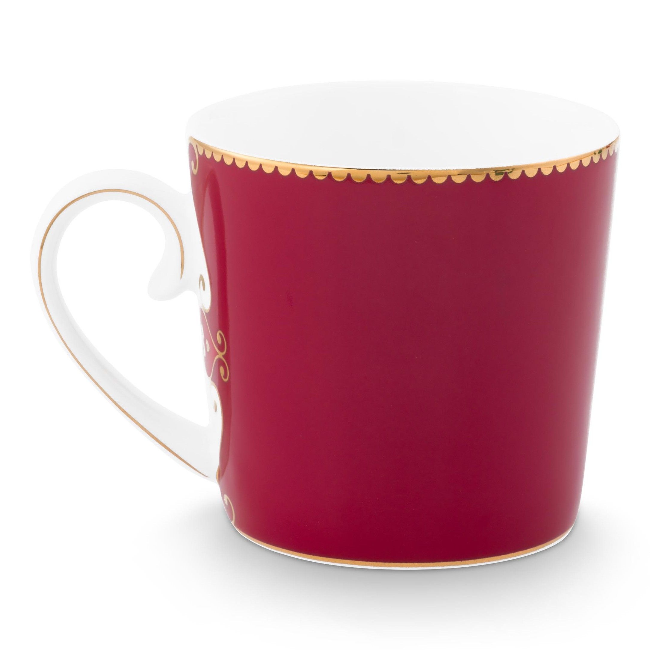 Pip Studio Love birds - Deer - Mokken set/2 rood - 150ml