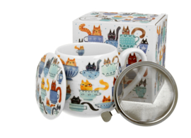 Duo Cats World "Teacup Cats" Theeset - 430ml