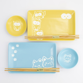 Tokyo Design Kawaii Sushiset voor twee - Owl - Shiba