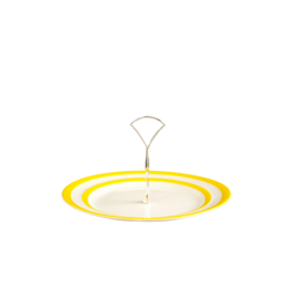 Cornishware Yellow Cake stand 1 tier - Geel