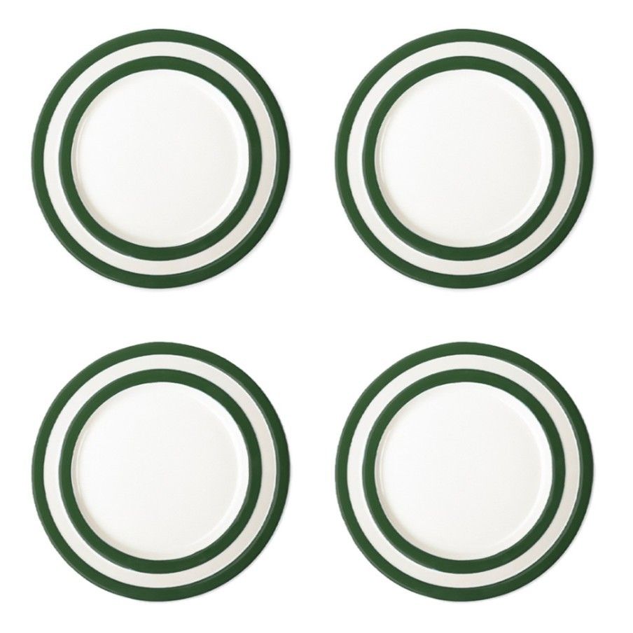 Cornishware Addergreen Gebaksborden Set/4 - ⌀17cm
