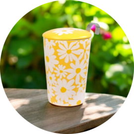 Eigenart TeaEve Daisy Geel - Theebeker 350ml