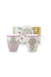 Pip Studio Lily & Lotus mok set/2 - 350ml