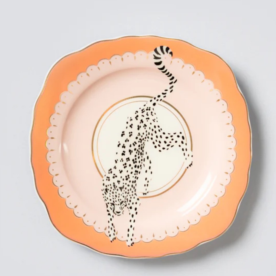 Yvonne Ellen London Gebaksbord Luipaard -  ⌀16cm