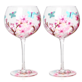 Livellara Milano Flora "Blossom" Cocktail of Gin glazen set van 2