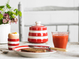 Cornishware Red Eierdoppen Set van Vier