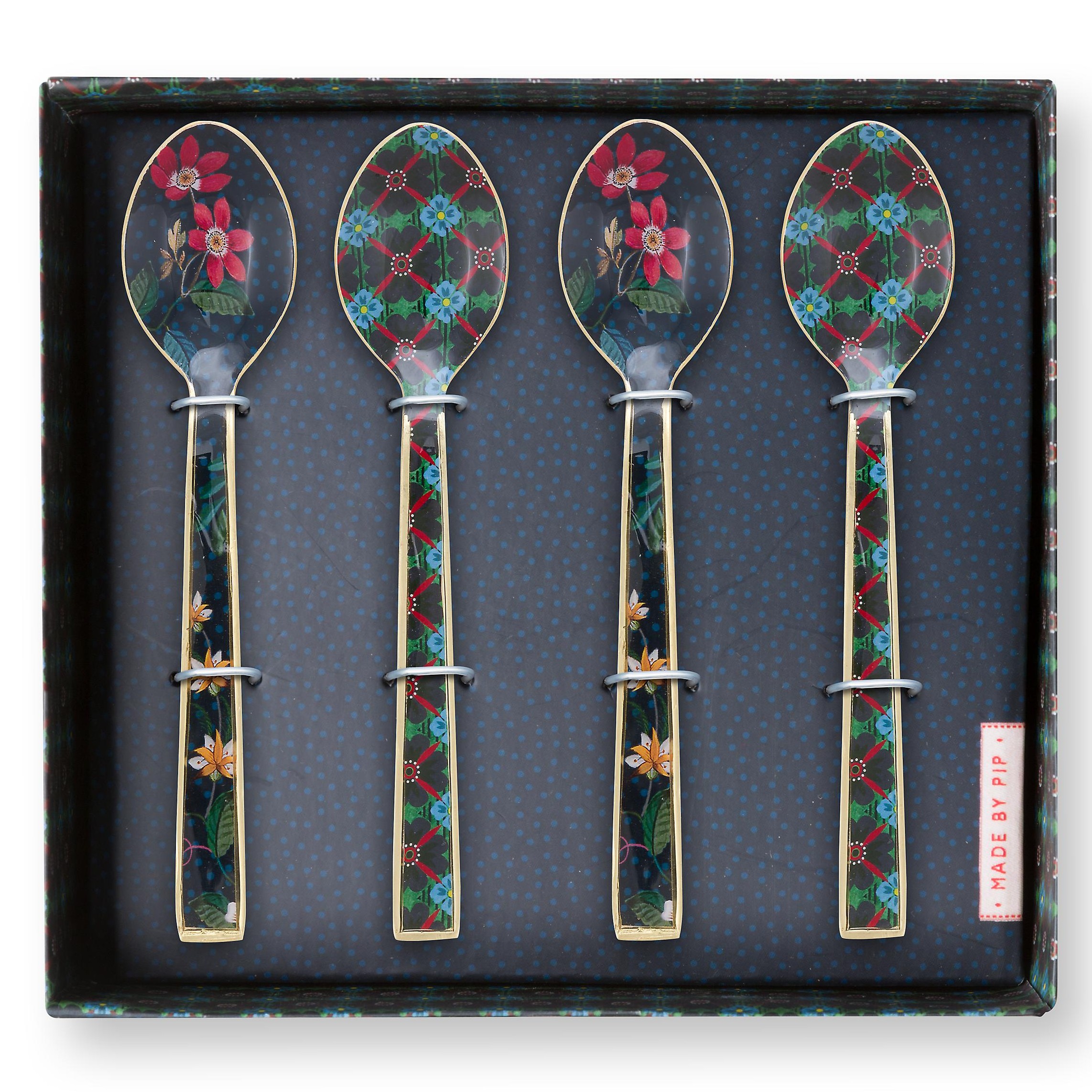 Pip Studio Berry Blues Theelepels set/4