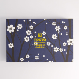 Tokyo Design Sakura Navy sushi - 1 persoon - cadeauset