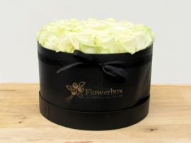 Flowerbox witte rozen maat L