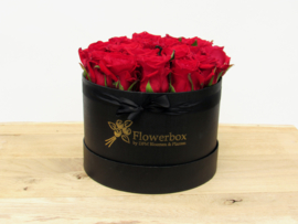 Flowerbox rode rozen maat M