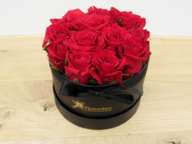 Flowerbox rode rozen maat S