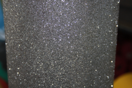 Glitterfoam zilver  90cmx13m (rol)