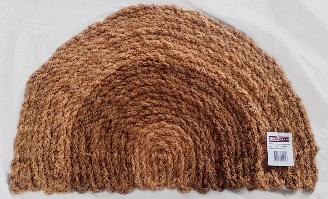 Kokosmat rope halfrond - naturel
