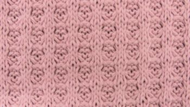 Wafel Knit Oud roze (Katoen)