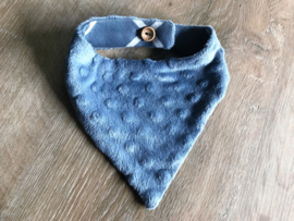 Slab / kwijlsjaaltje grijs blauw