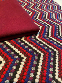 Jacquard Gebreid Dots Bordeaux