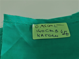 Katoen groen L 95  B 140