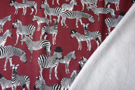 Alpenfleece Jogging Zebra Bordeaux