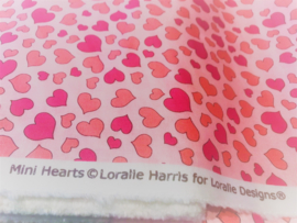 Katoen "Mini Hearts"by Loralie Harris