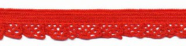 Elastische kant rood  (12 mm)