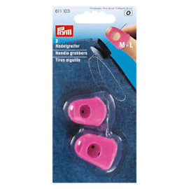 Prym Naaldgrijpers siliconen Fuchsia (2st)