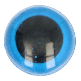 Dierenogen blauw zwart 10mm