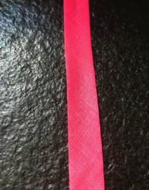 Biasband katoen Roze 12 mm