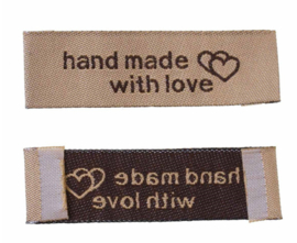"Hand Made with love" labels