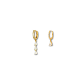 Earparty witte diamantjes