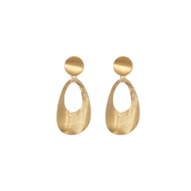 Clip oorbellen oval drop