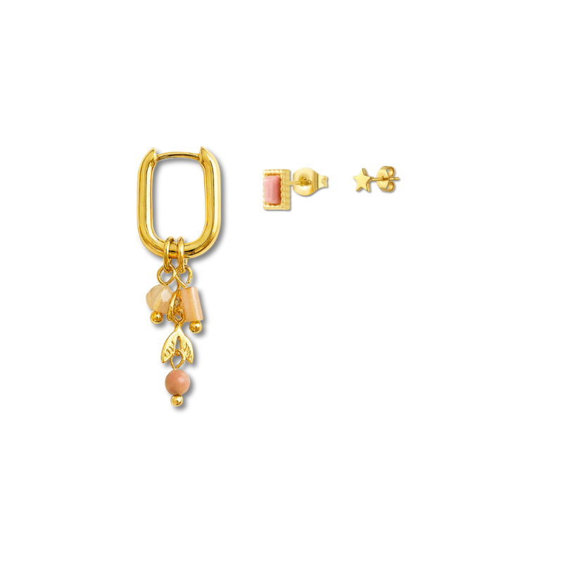 Earparty met roze details en bedels