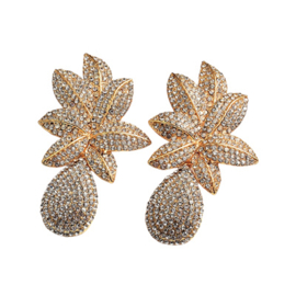 Statement Oorbellen Pineapple Goud