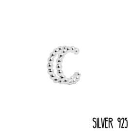 Ear cuff Zilver Dots