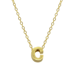 Gouden Ketting Letter C