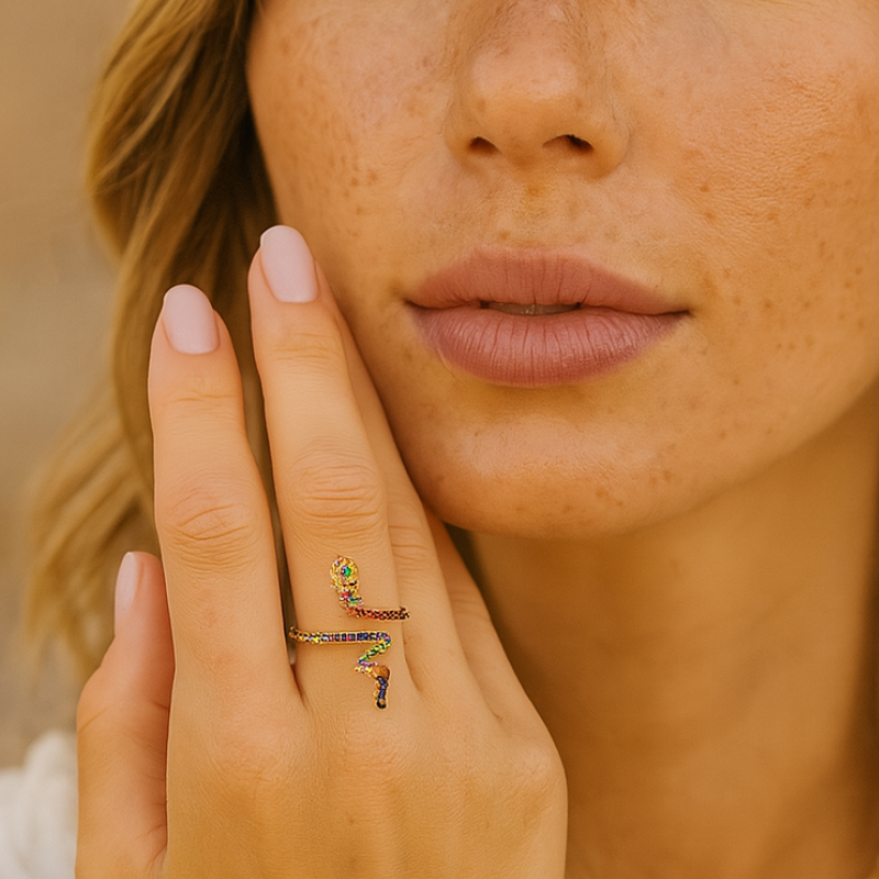Regenboog Ring Slang