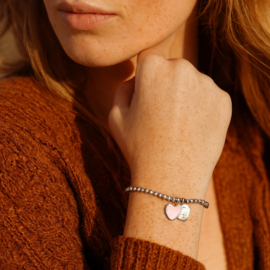 Armband Roze Hart