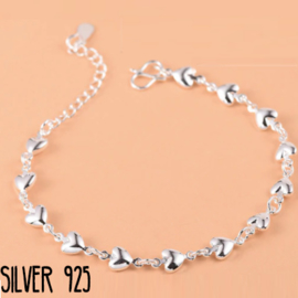 Armband Hearts Zilver 925