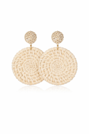 Ronde rotan clipoorbellen boho statement