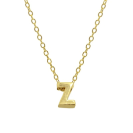 Gouden Ketting Letter Z