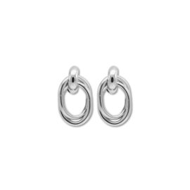Clip oorbellen oval rounds
