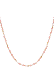 Festival kralen ketting Pink and Gold