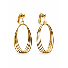 Clip oorbellen ovaal